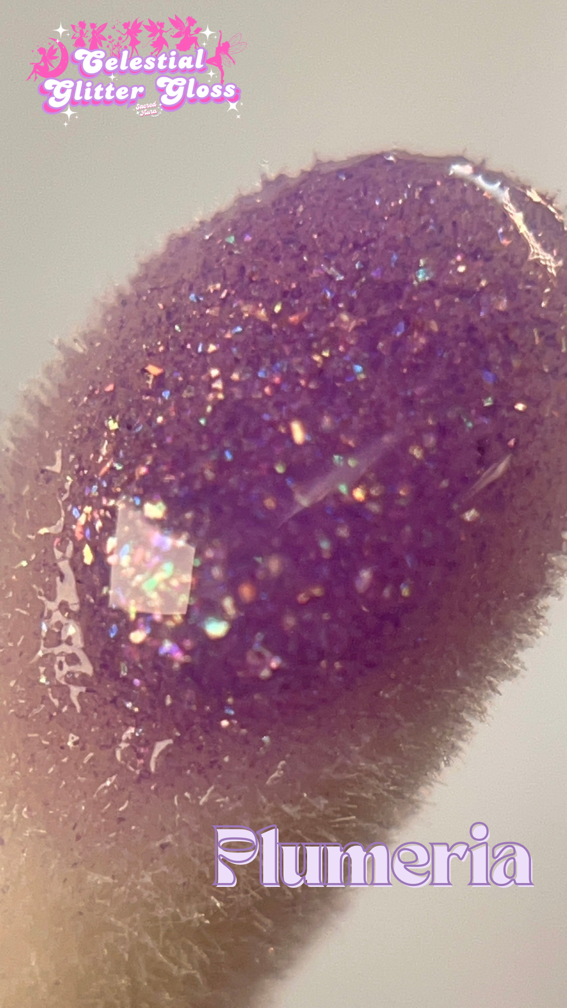 Celestial Glitter Lipgloss - Plumeria
